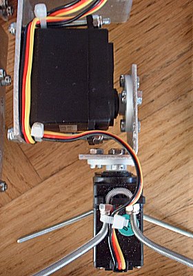 Basic Stamp robot, servos