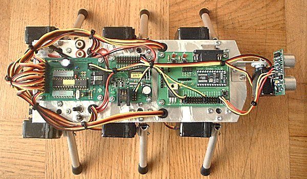 Basic Stamp robot, servo controller, sonar module