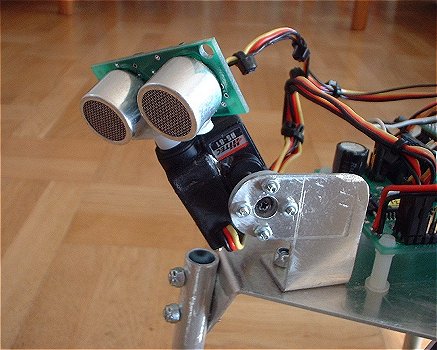 Basic Stamp robot, ultrasonic ranger